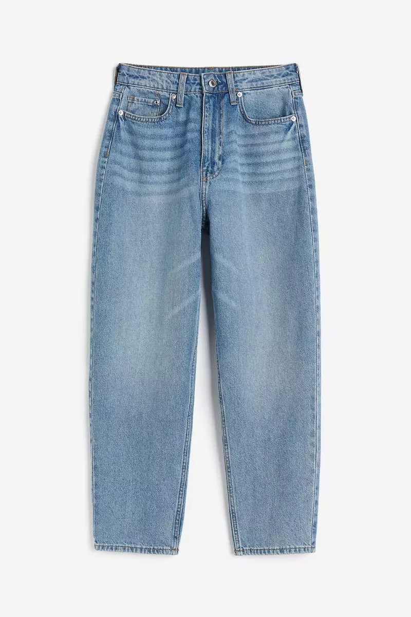 Buy H&M Mom Loose Fit Ultra High Ankle Jeans Online