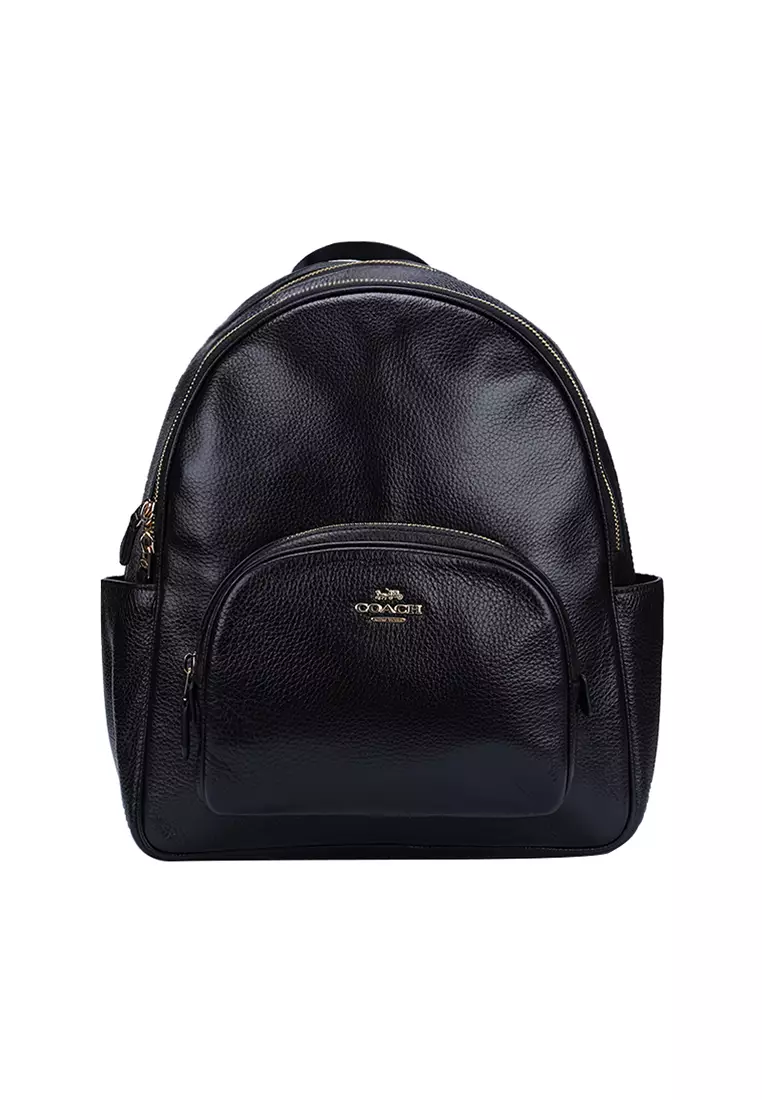 バッグ COACH/Black leather backpack Buy Coach large women's Leather Backpack 2026 Online | ZALORA