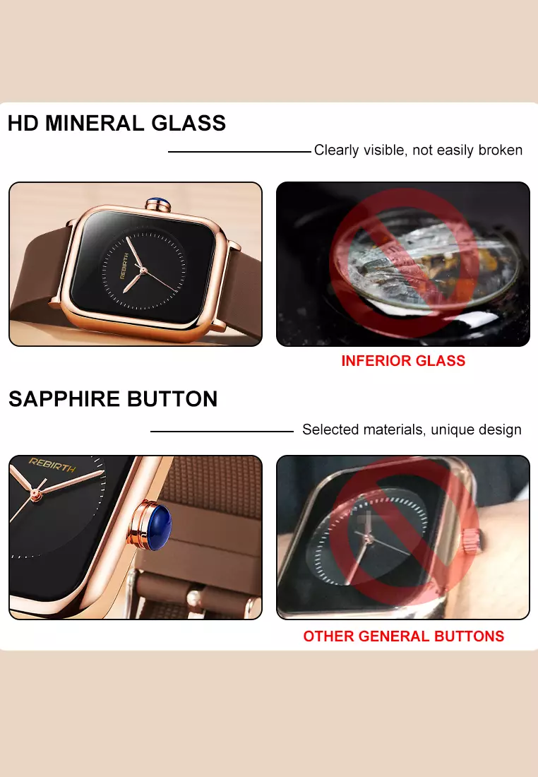 jam tangan wanita fashion bisnis jam tangan cewek mesh waterproof style