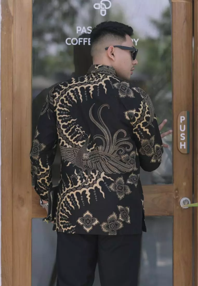 kemeja batik pria lengan panjang KALABANG BCKL