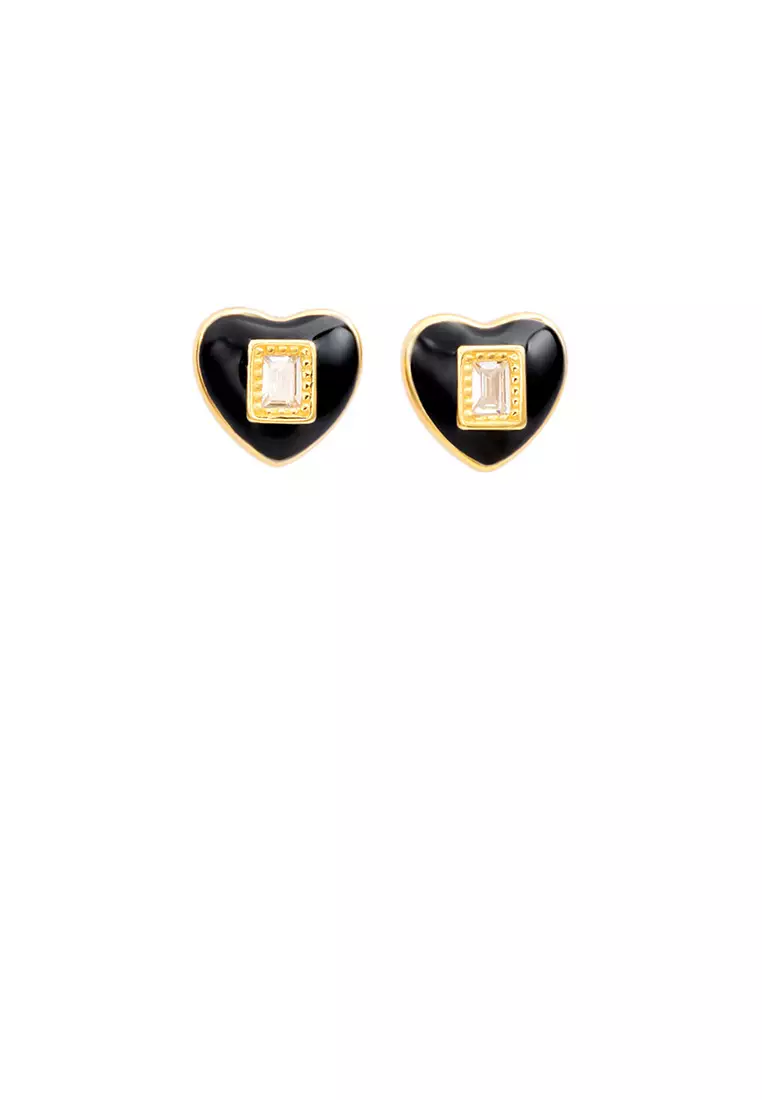 Cute heart earrings hot sale