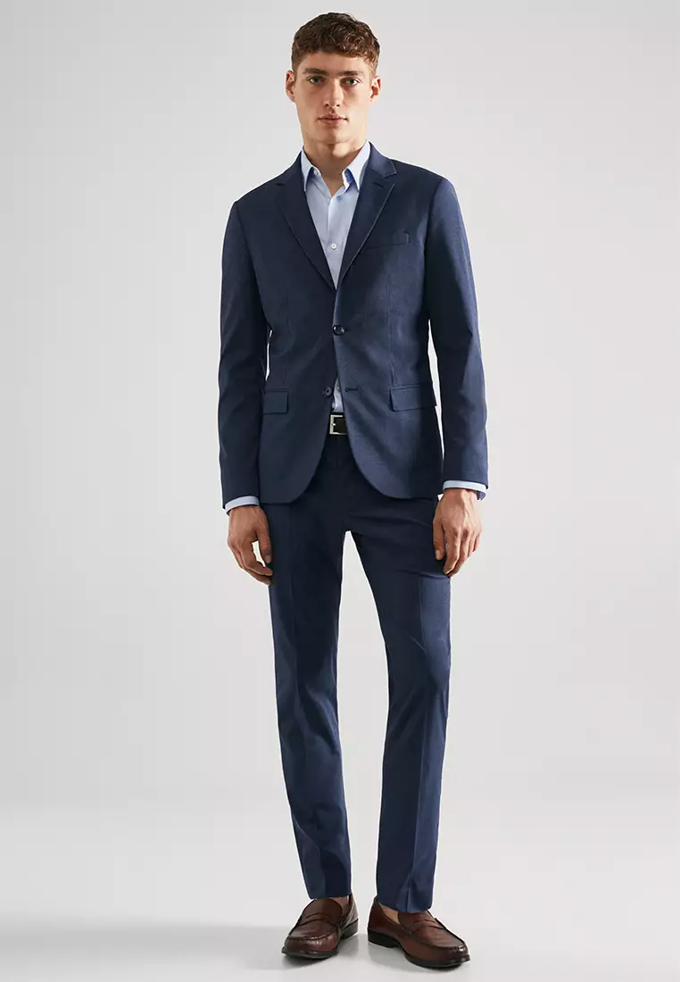 MANGO Man Super Slim Fit Suit Blazer In Stretch Fabric 2024 Buy