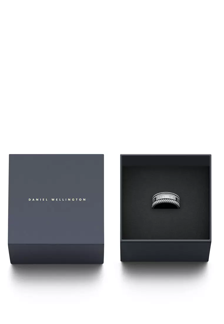 Elevation Ring Sliver - Unisex Ring - Couple Rings - Stainless steel Enamel Ring for Women and Men - DW Official