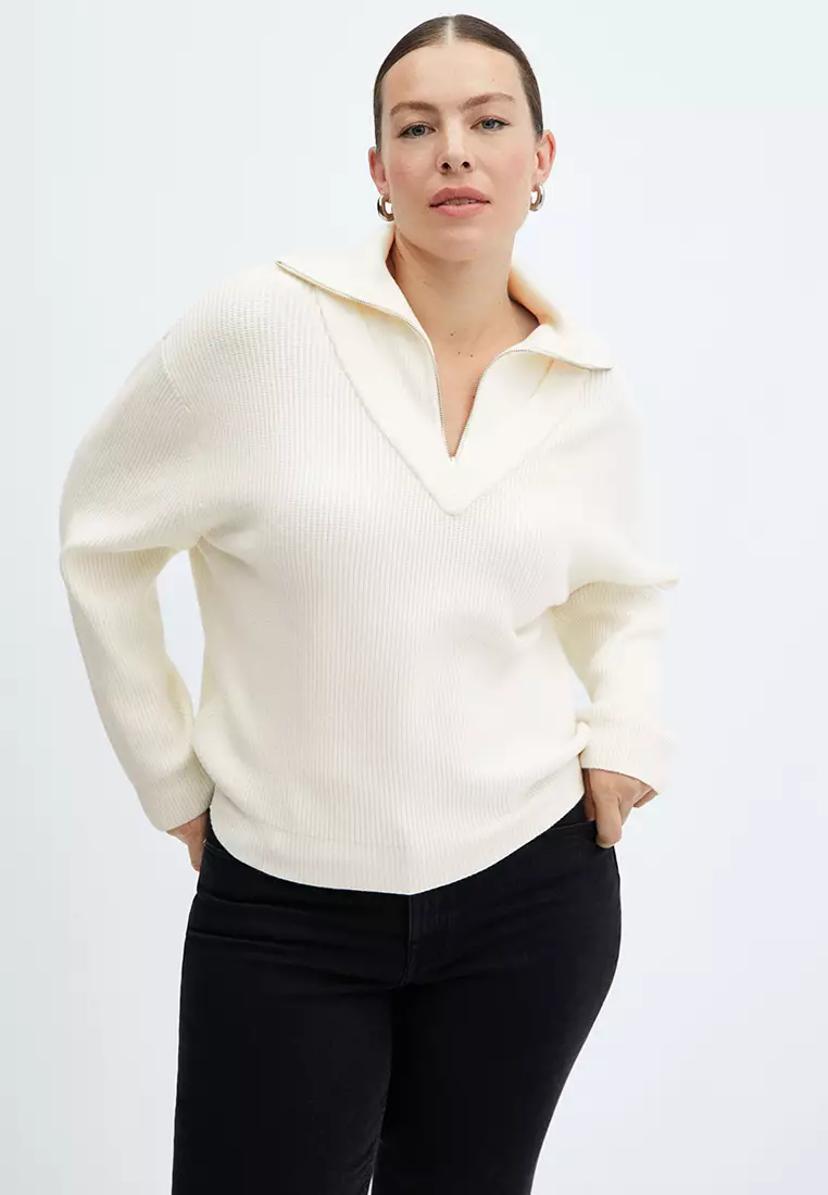 Mango half best sale zip jumper