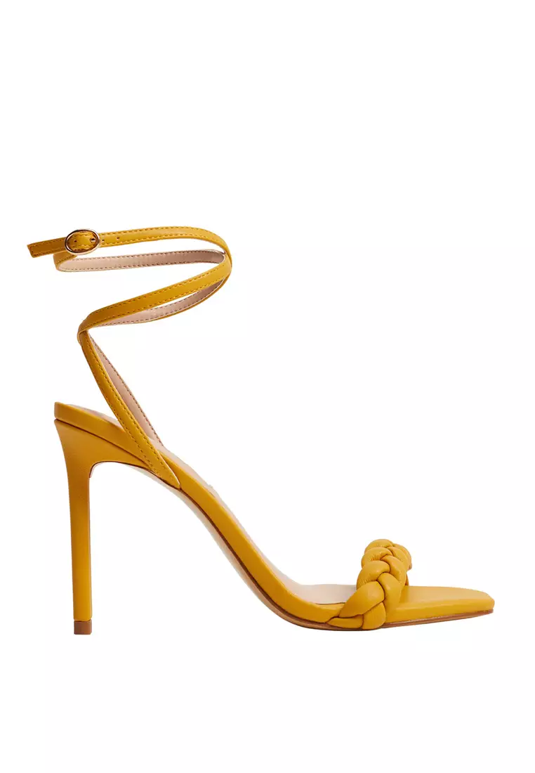 Mango yellow heels sale