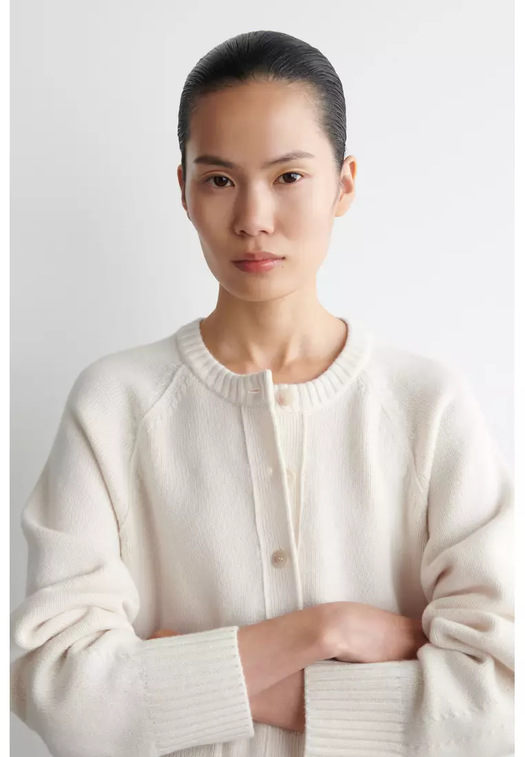 KNITTED MERINO WOOL BOMBER JACKET