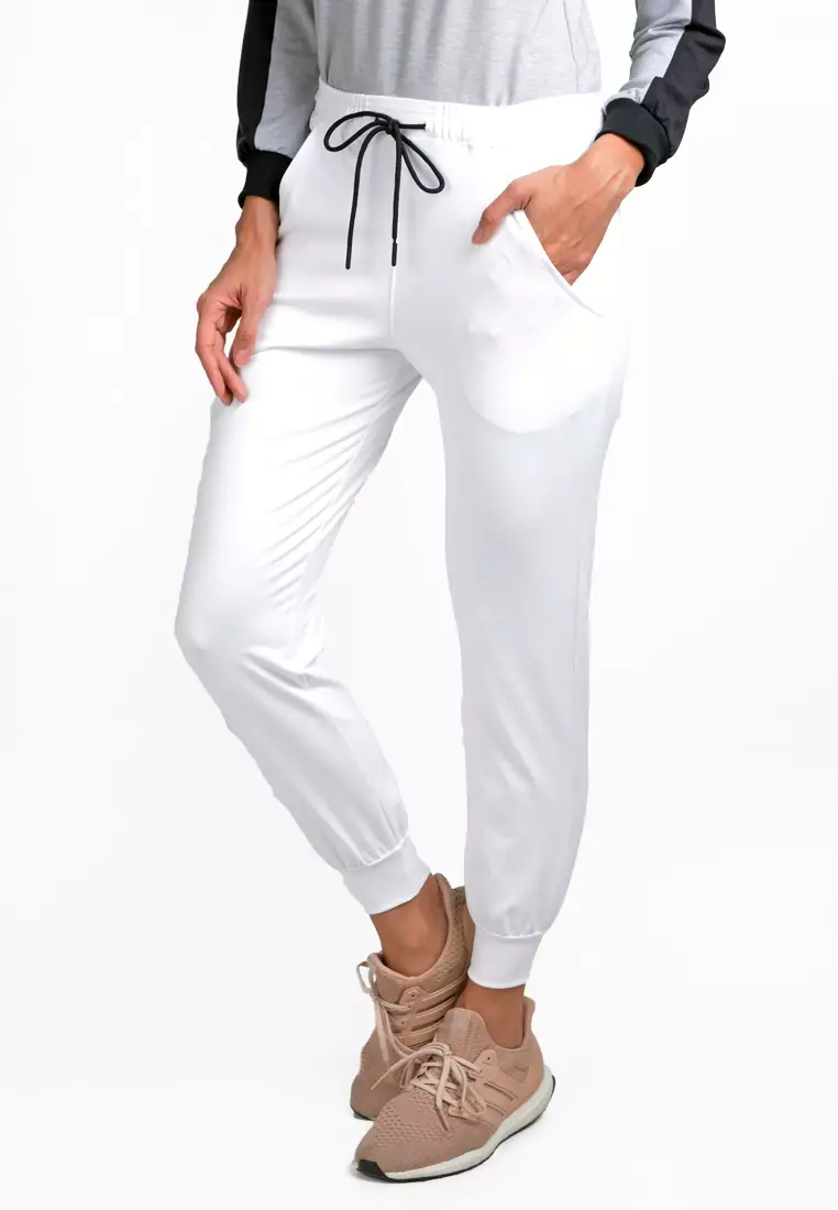 White womens jogger pants best sale
