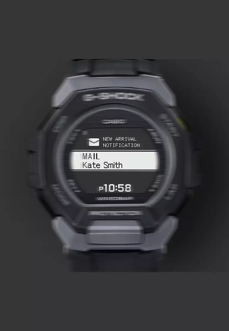 Casio G-Shock G-SQUAD Jam Tangan Digital Pria - Black Resin Band - GBD-300-1D