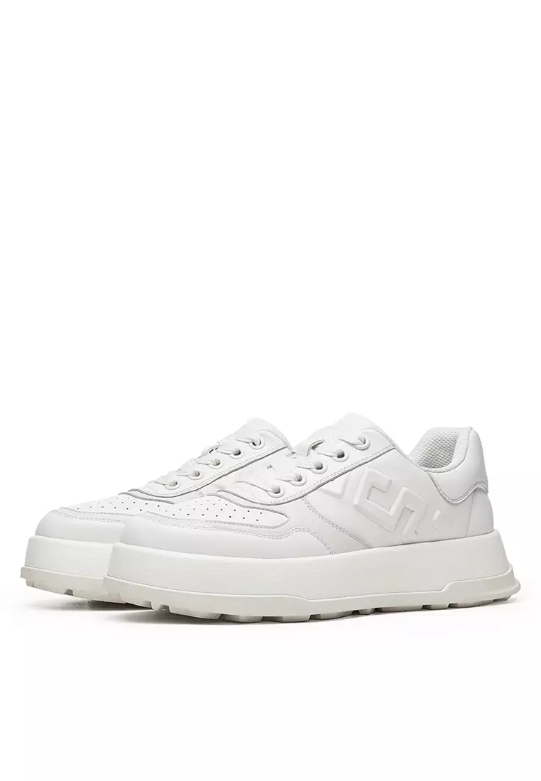 Platform Grain Leather Sneakers DS33160-01-02
