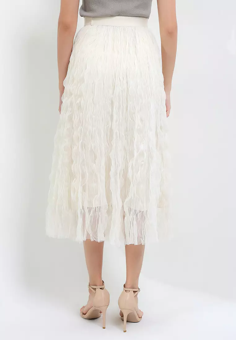 Crinkle Pleated Tutu Skirt