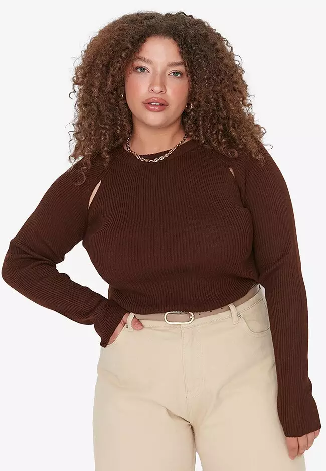 Plus size knitwear online new arrivals