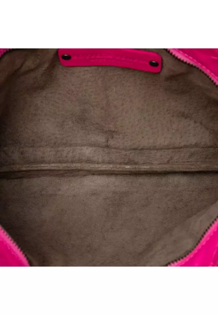 Pre-Loved Bottega Veneta Intrecciato Trimmed Bicolor Nappa Clutch