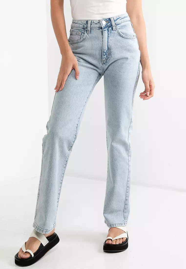 Cheap slim straight jeans sale