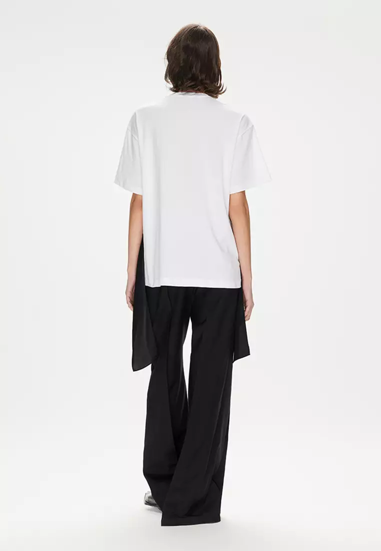 JNBY Women's Short-Sleeved Crewneck Cotton T-Shirt