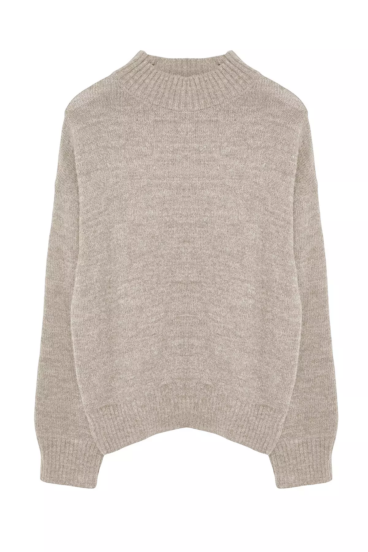 Stone Wide Pattern Crew Neck Knitwear Sweater TWOAW25KZ00168