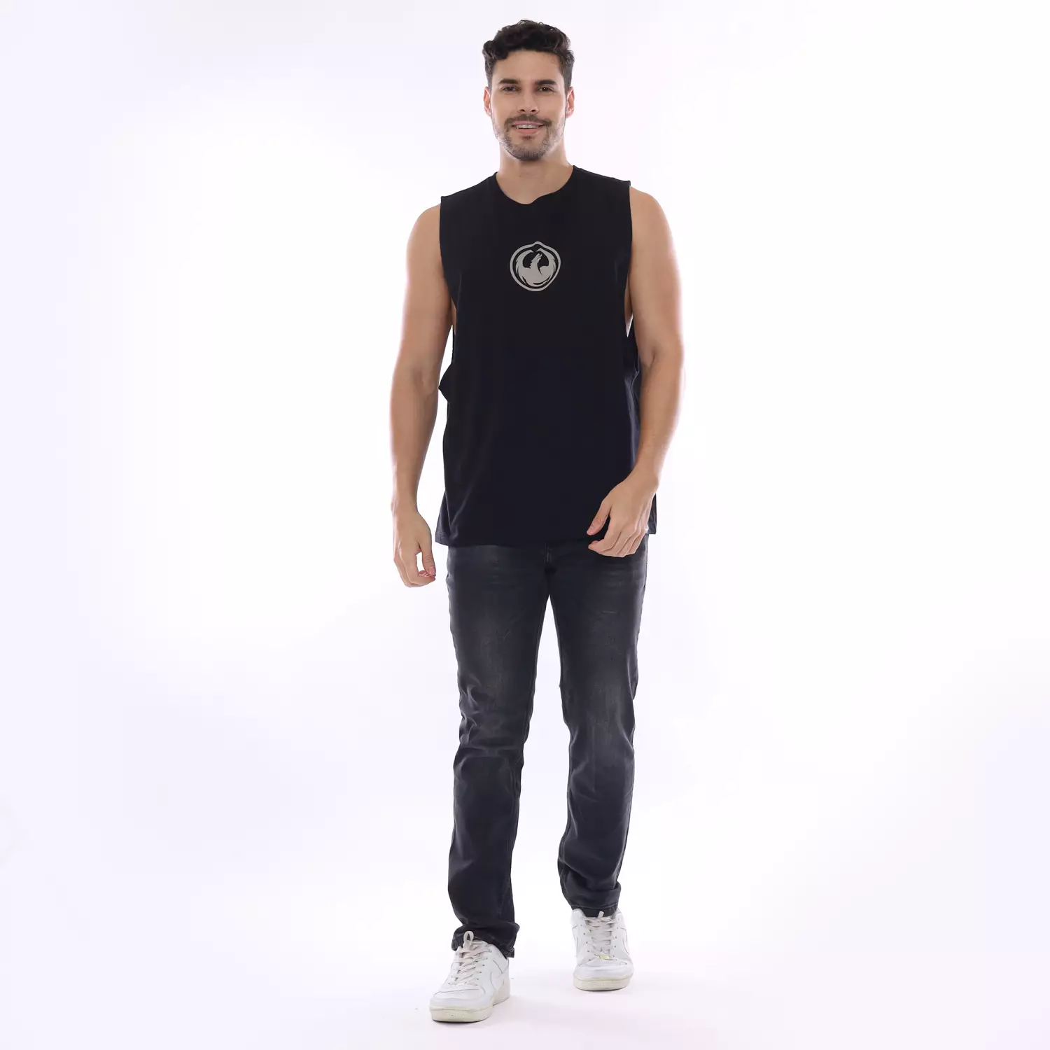 Dragon Kaos Singlet Pria Shouty Planet Surf