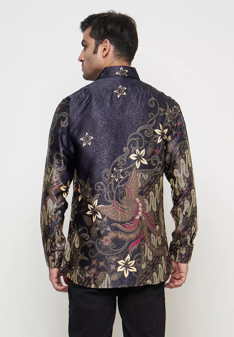 Exclusive Slimfit Jivan Kemeja Batik Pria Lengan Panjang