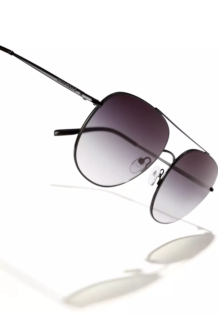 HAWKERS Black Iron Swag Sunglasses For Men And Women, Unisex. Official Product Designed In Spain