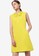 Saturday Club yellow Collar Button Front Sleeveless Dress A1C2FAAD227087GS_1