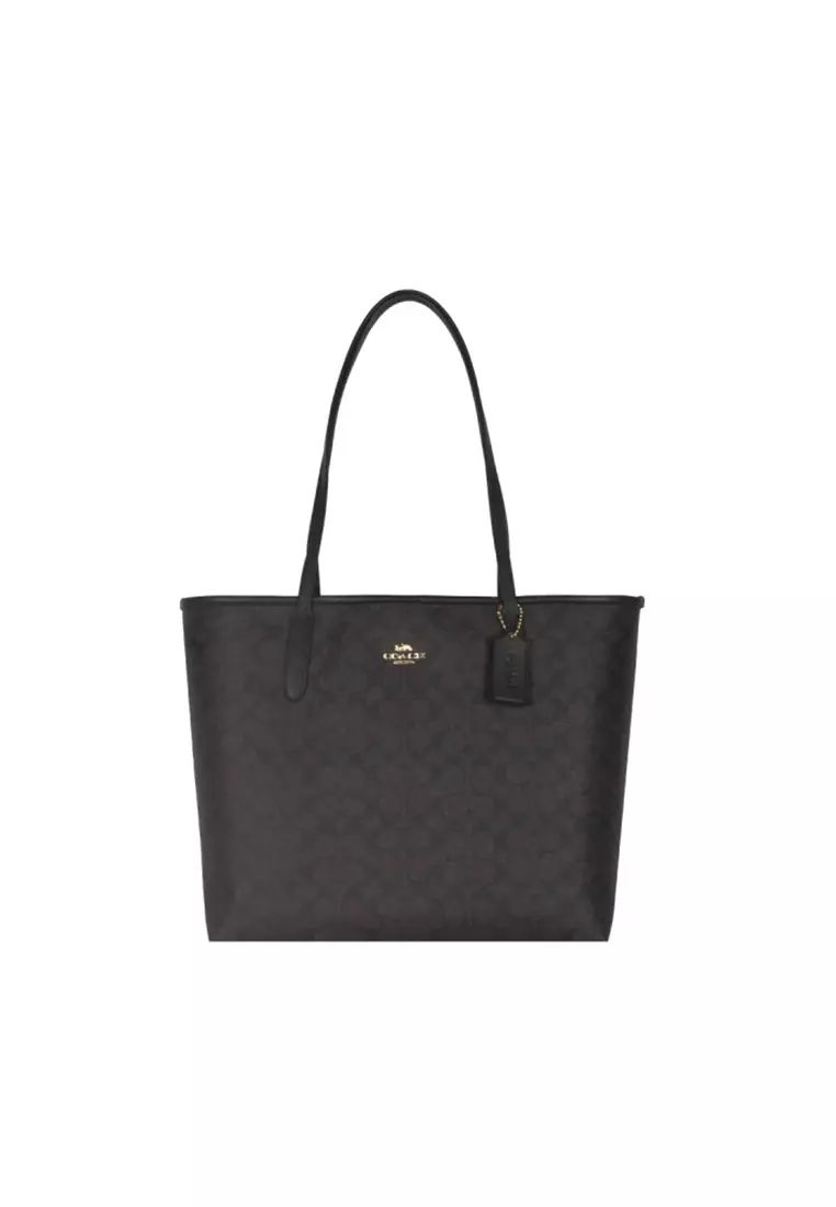 Buy Coach City Tote Bag In Signature Canvas CV976 Online | ZALORA