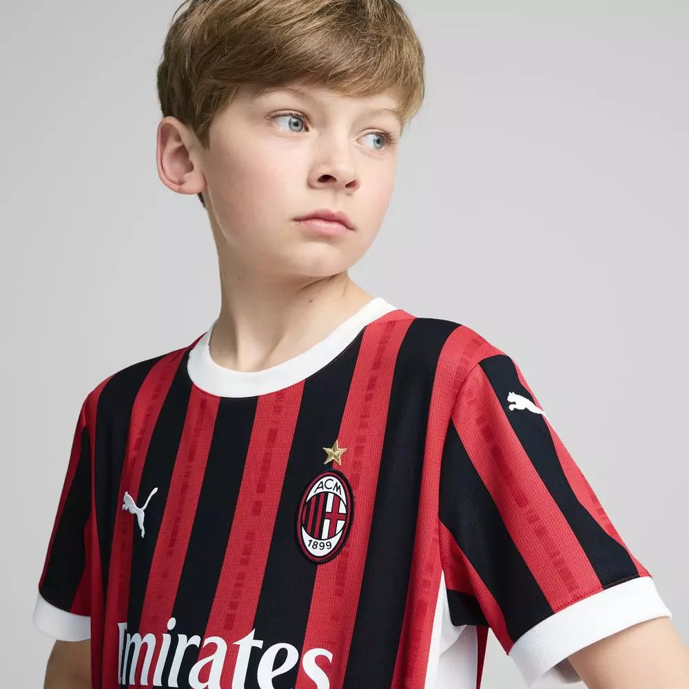 PUMA AC Milan Home Jersey Replica Jr 77498401 - Jersey Anak (Merah)