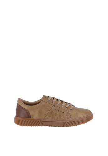 SEMBONIA brown Men Synthetic Leather Sneaker F2F64SHDE9B71CGS_1