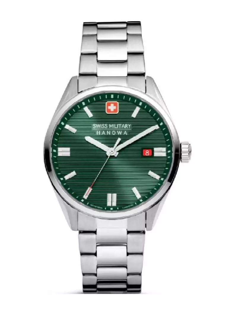 Buy Swiss Military Hanowa Swiss Military Hanowa Green Dial Silver