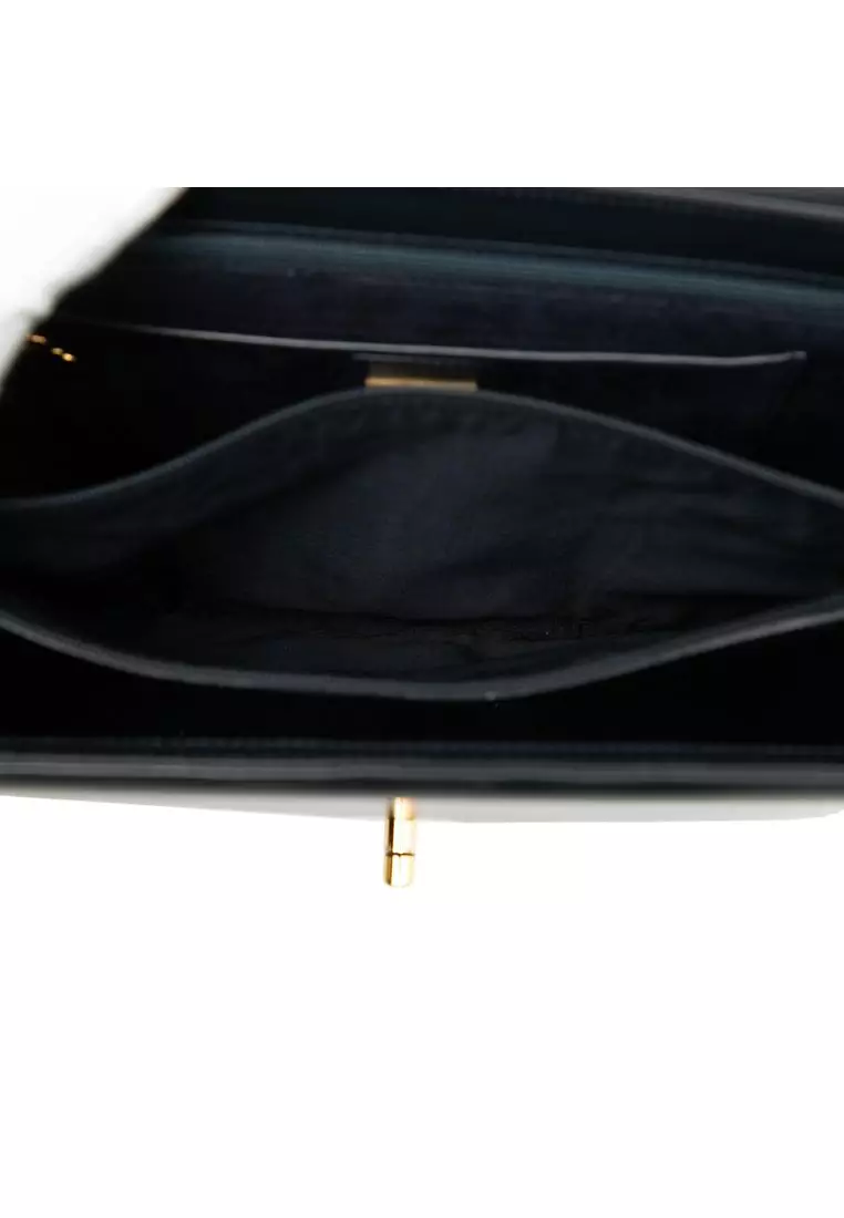 Pre-Loved Gucci Calfskin Turnlock Sideline Handbag