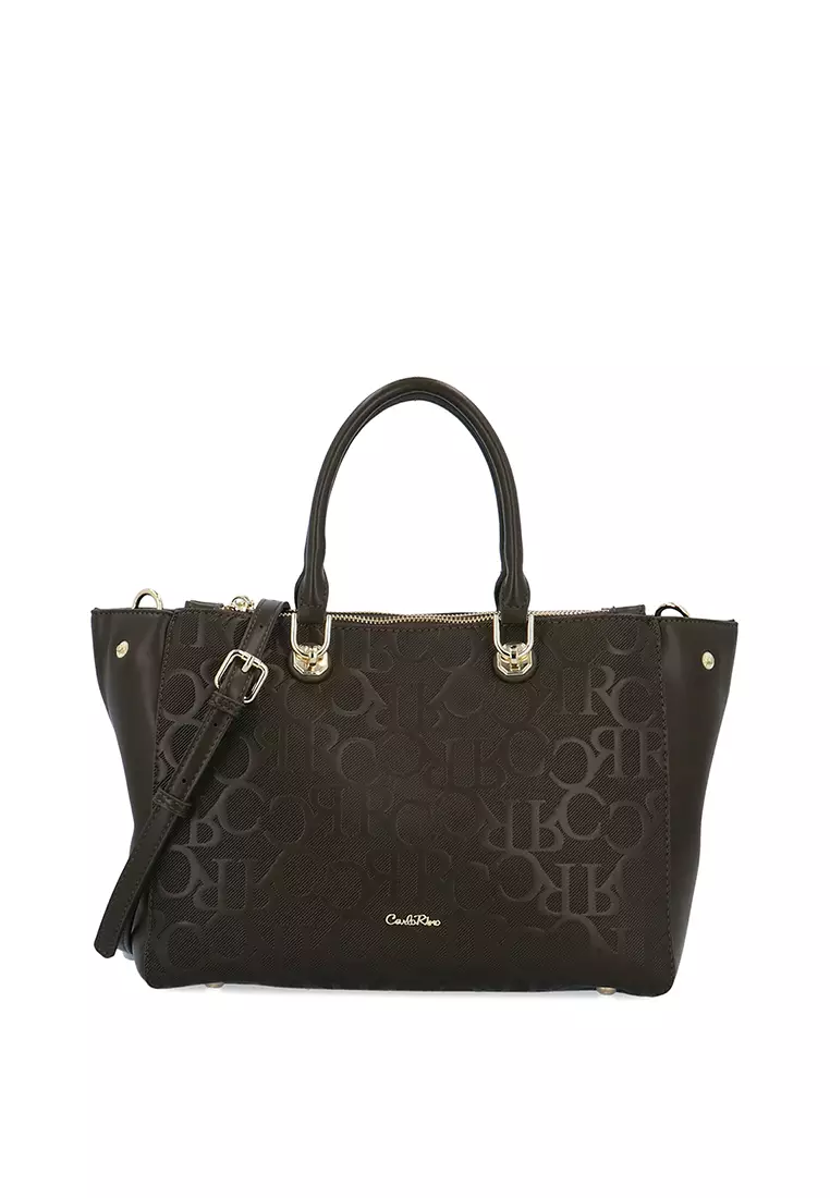 CR Isla Top Handle Bag - Dark Green