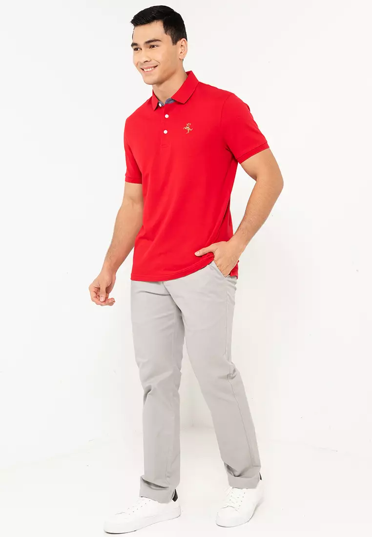 Buy GIORDANO Men's Antimicrobial Embroidery Polo 01011251 Online ...