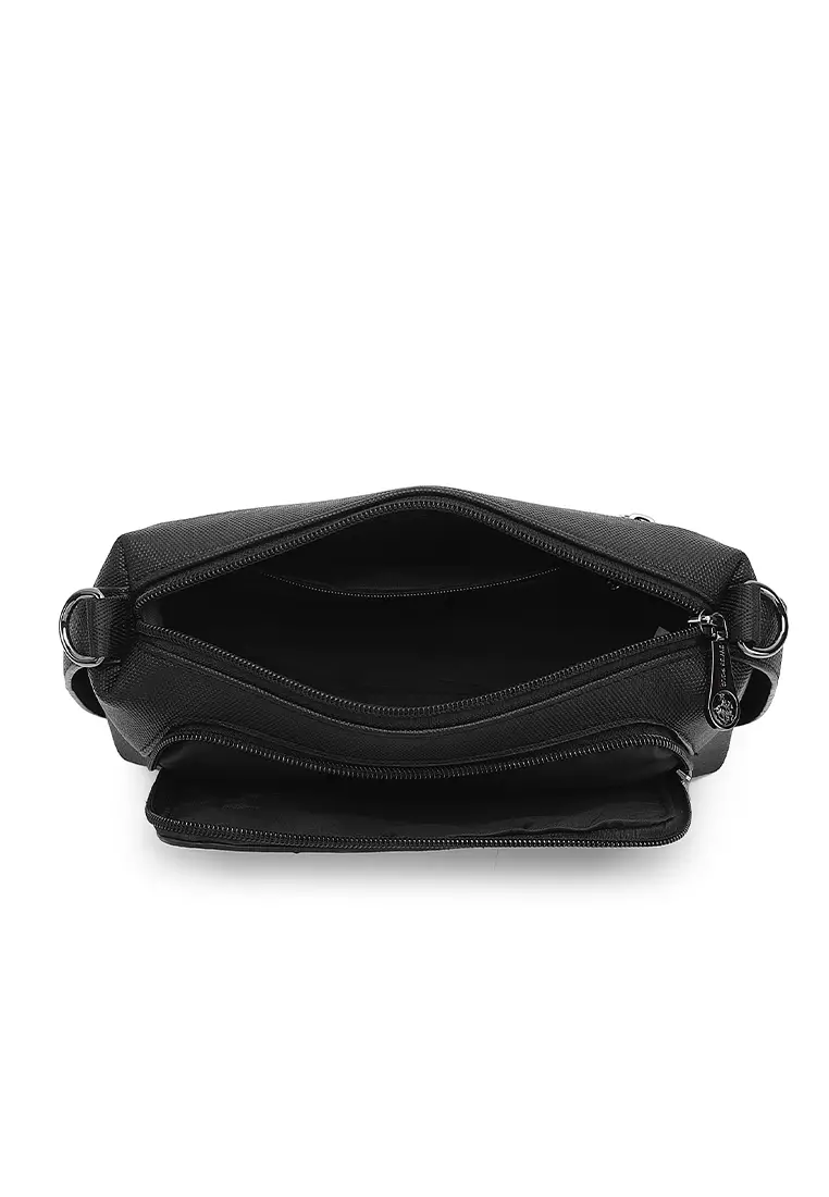 Men's Sling Bag / Crossbody Bag - Black