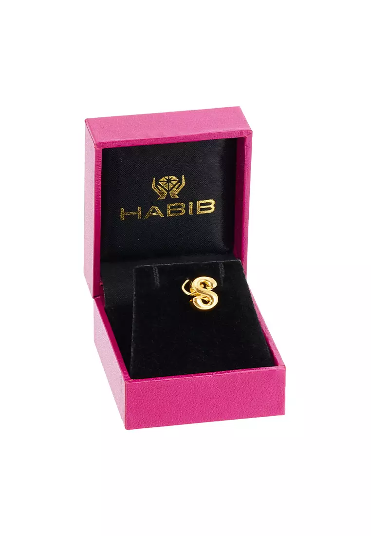 HABIB 916/22K Yellow Gold Alphabet Charm 6800025YS