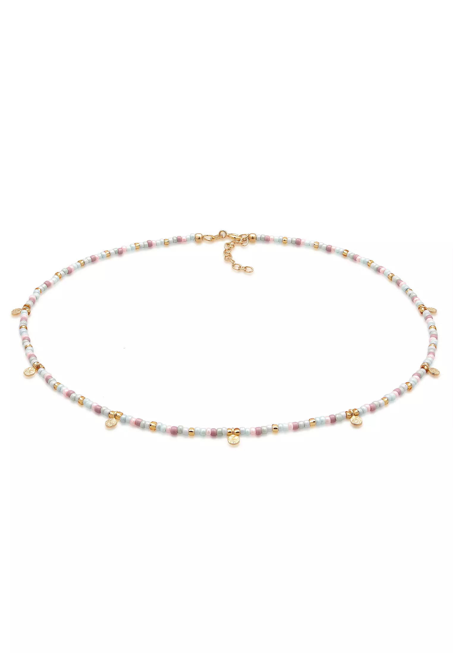 Buy ELLI GERMANY Necklace Choker Platelet Glass Beads Colourful