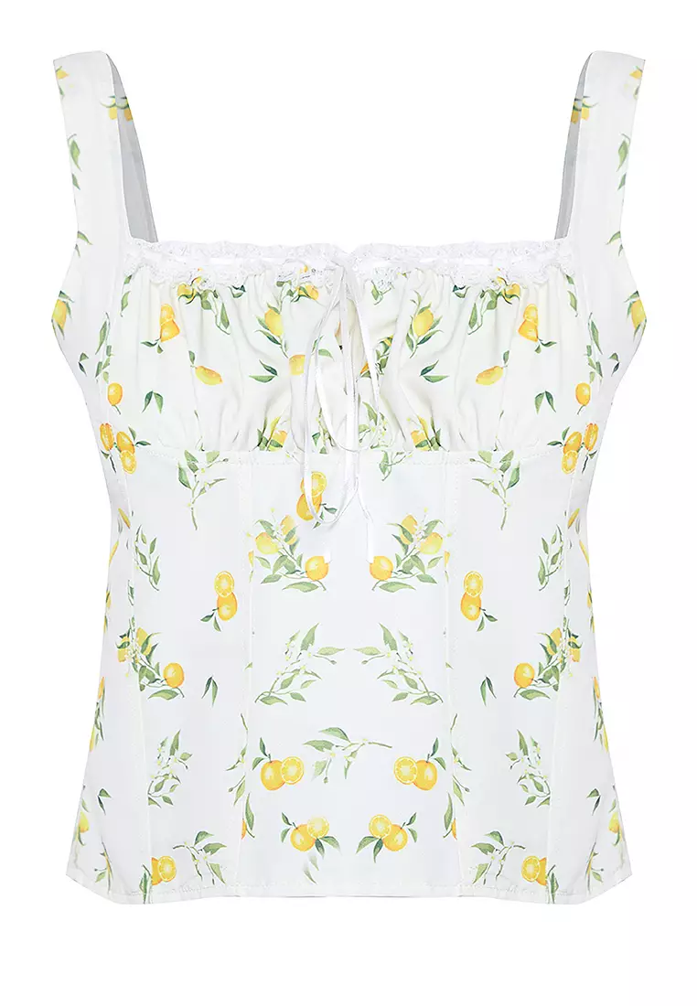 Strappy Lemon Top
