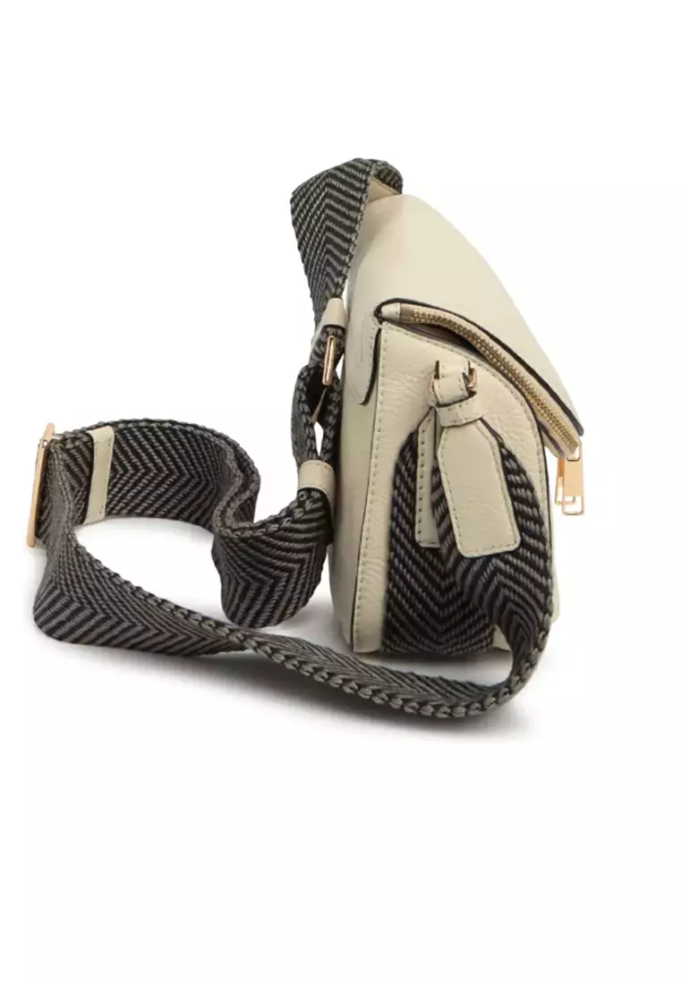 The Groove Leather Mini Messenger Bag Marshmallow H132L01RE21