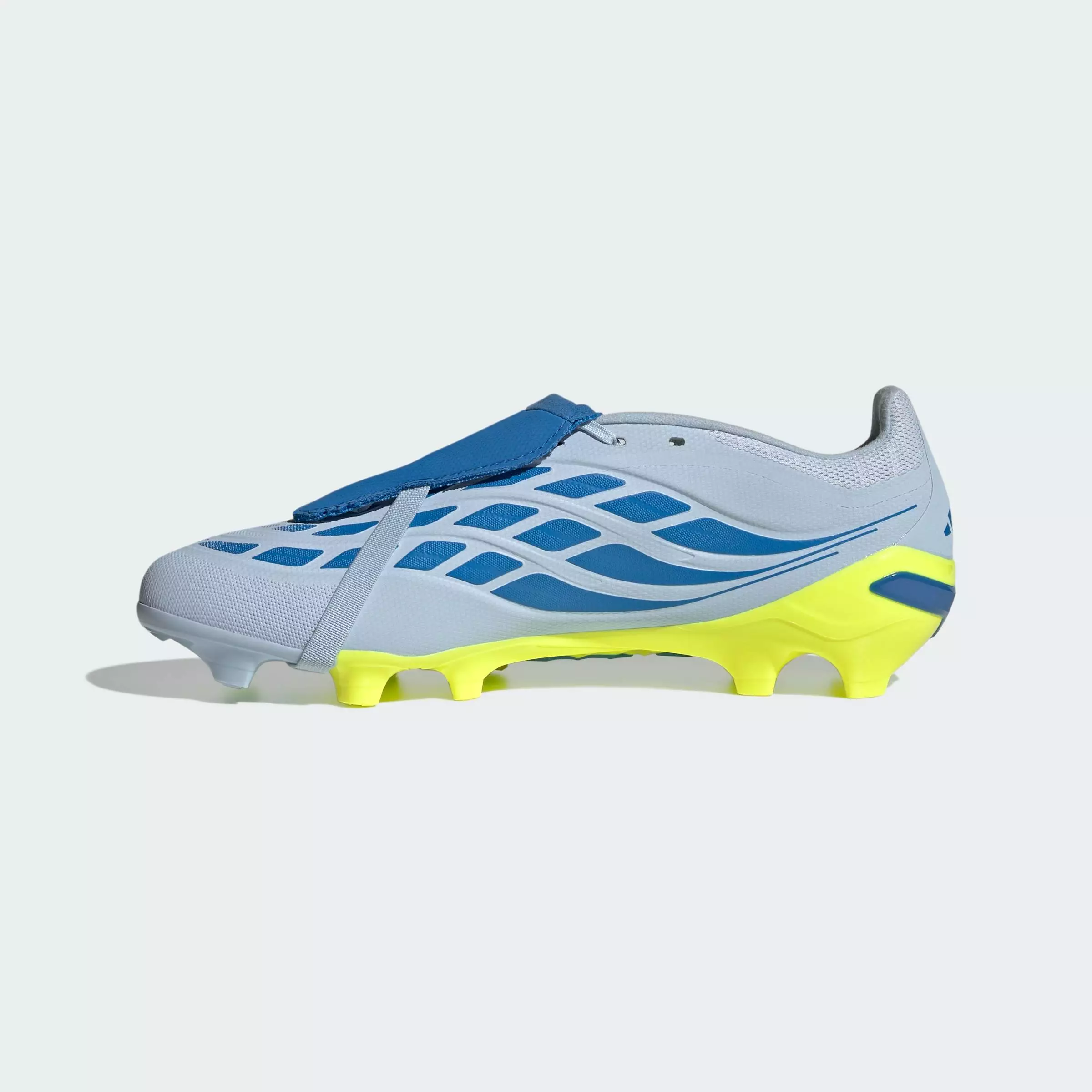 Football Predator League Fold-Over Tongue Firm Ground Football Boots Unisex Blue JS0423