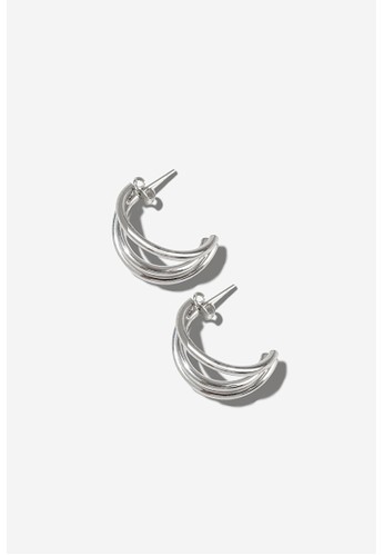 Jewel and Tale silver Ark Earring - 925 Sterling Silver with 18k Gold Plated 92A57ACB45959DGS_1