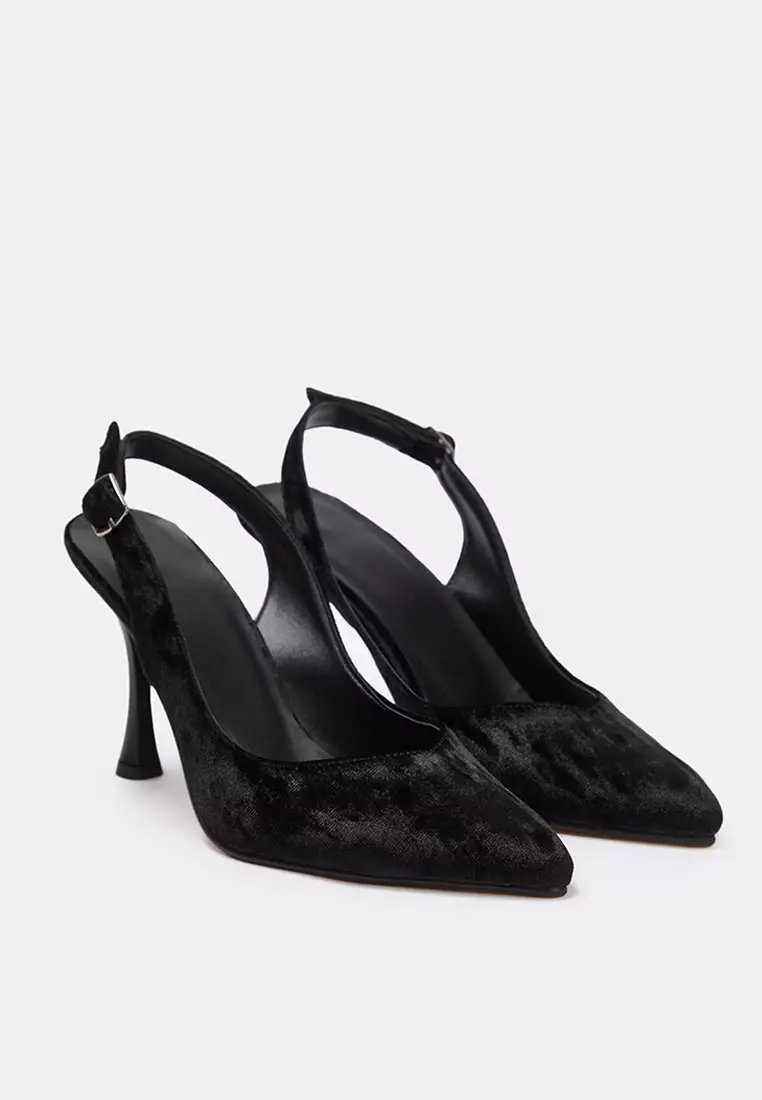 Pointed Toe Slingback Heels