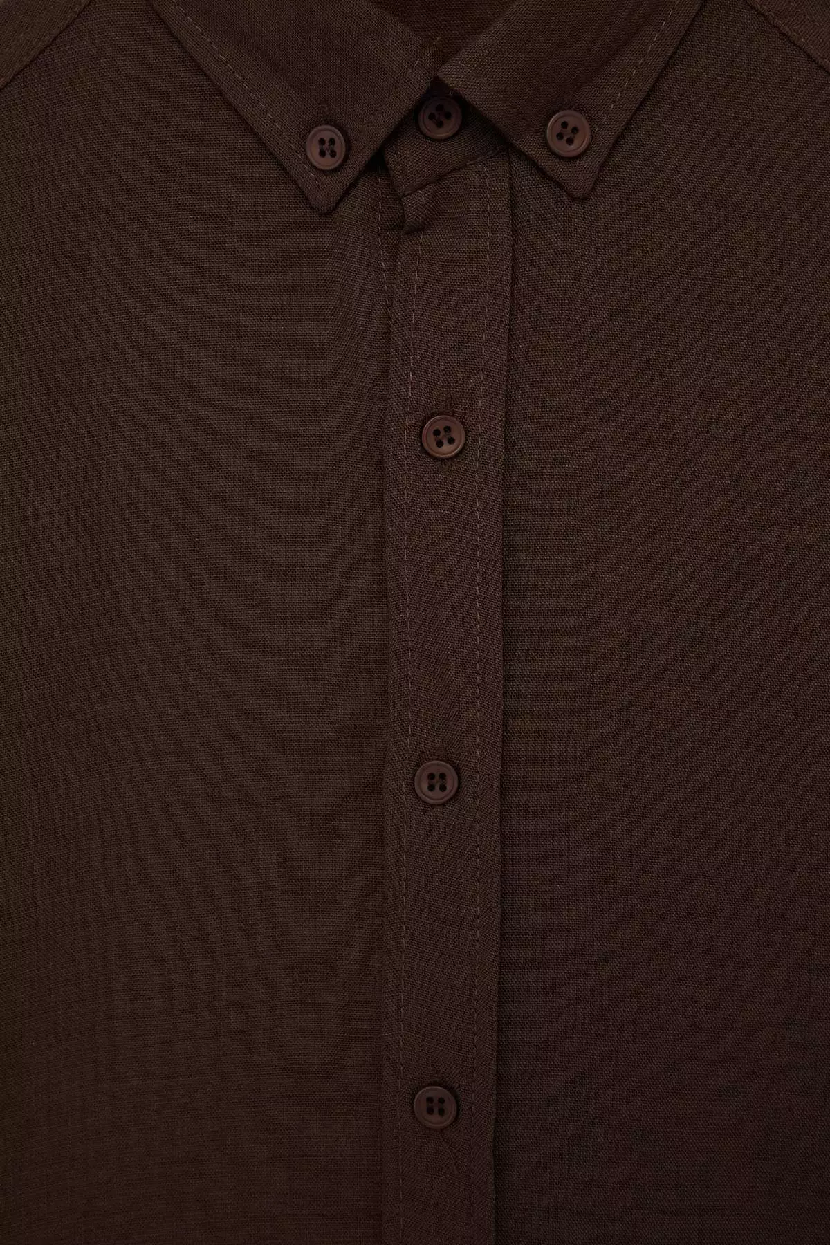 Brown Regular Men'S Shirt Tmnss26Go00036