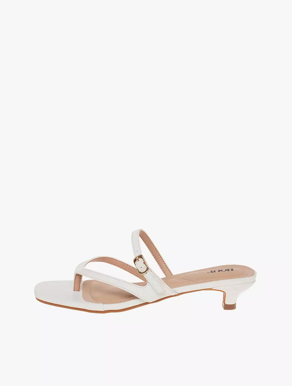 Payless Fioni Womens Romina Kitten Heel Sandals - White_04