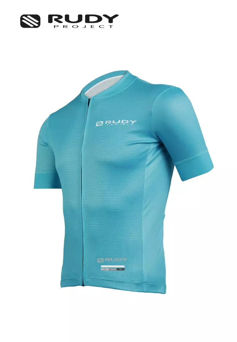 teal cycling jersey