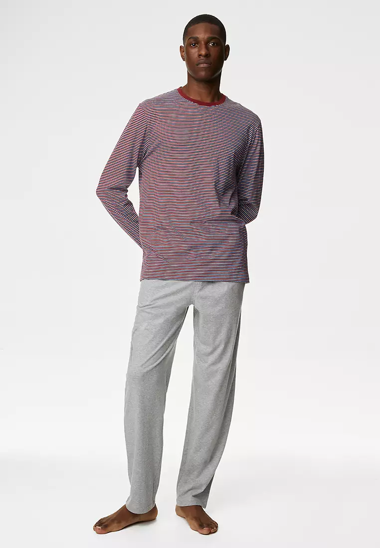Brushed Cotton Pyjamas Men's Pajamas Marks And Spencers