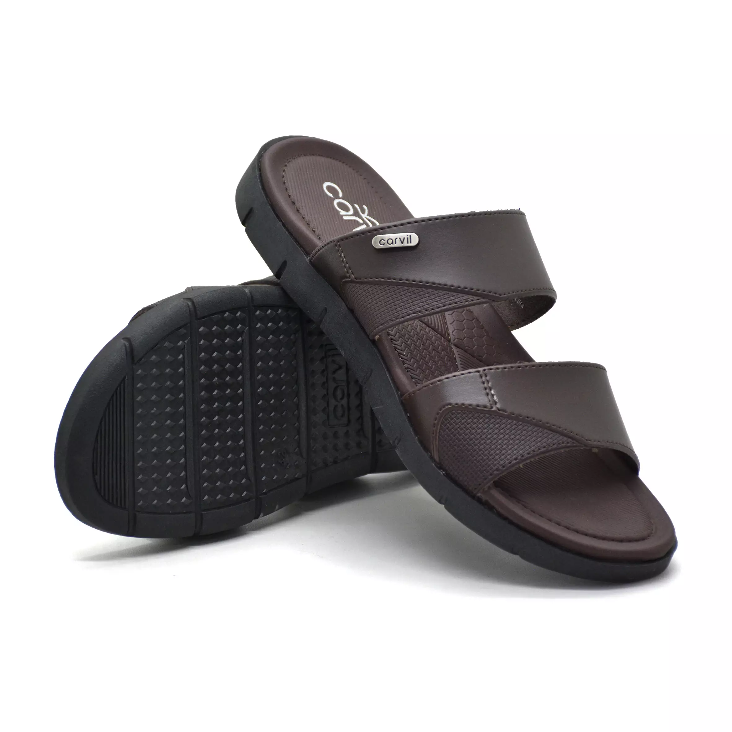 Carvil Sandal Pria Firenze-02 M Dark Brown