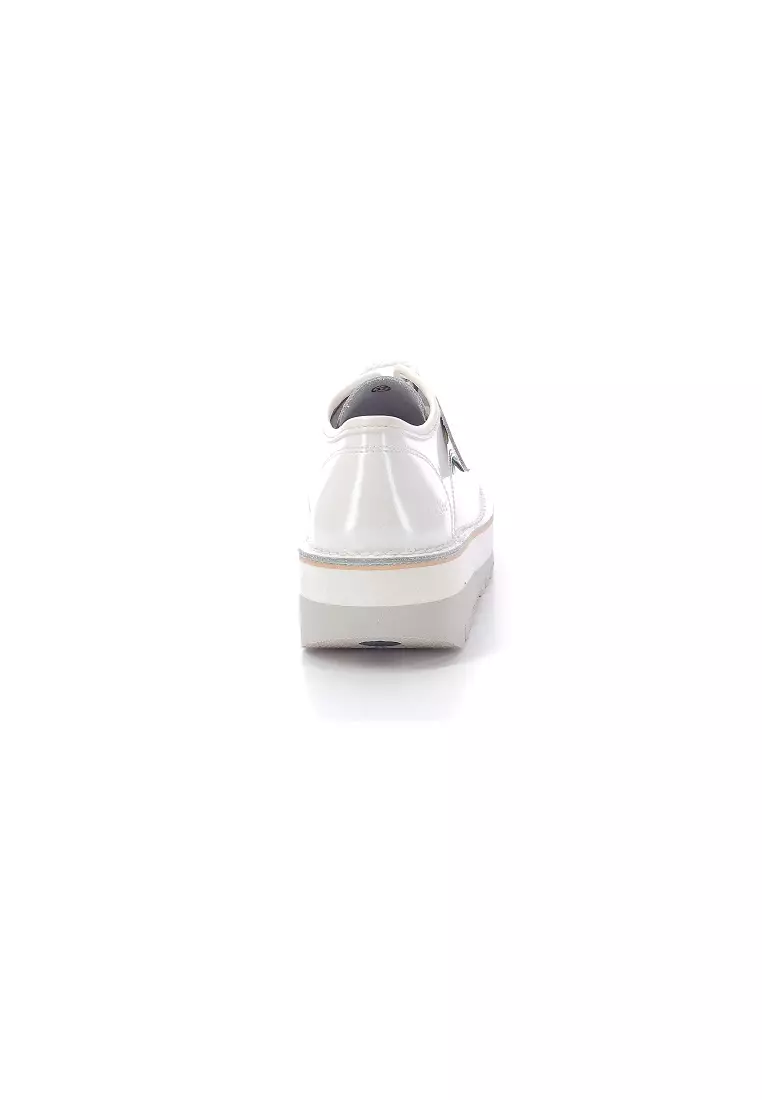 Buy Kickers Kickougirl White Patent Women Leather Shoes 2024