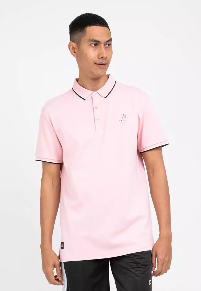 Forest Premium Weight Cotton Polo Tee 220gsm Interlock Knitted Polo T Shirt | 23761-54Pink