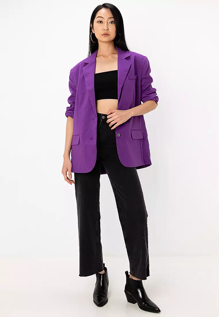 Purple Asos Pant Suit Womens ASOS Coord Set Lilac Lavender Purple