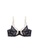 ZITIQUE black and beige Women's Steel Ring 3/4 Ultra-thin Cup Lace Lingerie Set (Bra and Underwear) - Black and Beige 4D80BUS243B4A0GS_2