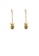Glamorousky silver Fashion Simple Plated Gold Butterfly Tassel Earrings with Imitation Agate A7B91AC41AFABDGS_1