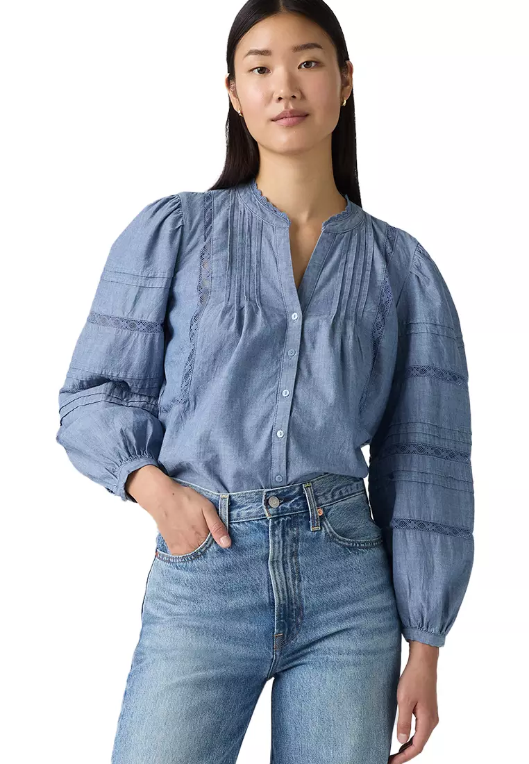 Levi's® Women's Mandy Long-Sleeve Blouse (001HN-0002)