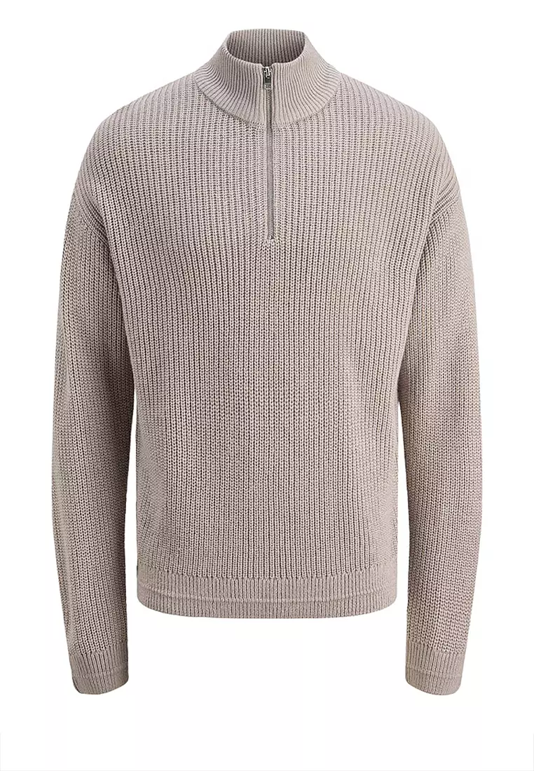 Half Zip Knit Sweater
